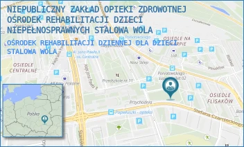 OŚRODEK REHABILITACJI DZIENNEJ DLA DZIECI - NIEPUBLICZNY ZAKŁAD OPIEKI ZDROWOTNEJ OŚRODEK REHABILITACJI DZIECI NIEPEŁNOSPRAWNYCH STALOWA WOLA - UL. CZARNIECKIEGO 3,  STALOWA WOLA