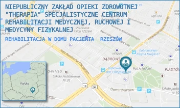 REHABILITACJA W DOMU PACJENTA - NIEPUBLICZNY ZAKŁAD OPIEKI ZDROWOTNEJ "THERAPIA" SPECJALISTYCZNE CENTRUM REHABILITACJI MEDYCZNEJ, RUCHOWEJ I MEDYCYNY FIZYKALNEJ - UL. JAROSŁAWA DĄBROWSKIEGO 85,  RZESZÓW