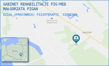 DZIAŁ (PRACOWNIA) FIZJOTERAPII - GABINET REHABILITACJI PIG-MED MAŁGORZATA PIGAN - UL. PIGANY 27A,  SIENIAWA