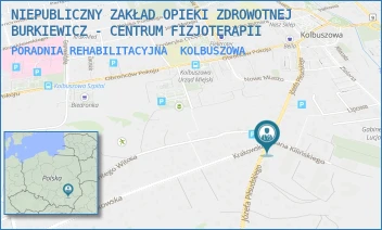 PORADNIA REHABILITACYJNA - NIEPUBLICZNY ZAKŁAD OPIEKI ZDROWOTNEJ BURKIEWICZ - CENTRUM FIZJOTERAPII - UL. JÓZEFA PIŁSUDSKIEGO 53 B,  KOLBUSZOWA