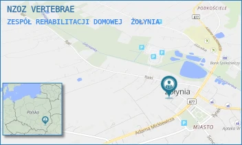 ZESPÓŁ REHABILITACJI DOMOWEJ - NZOZ VERTEBRAE - UL. RAKI 21,  ŻOŁYNIA