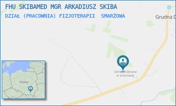 DZIAŁ (PRACOWNIA) FIZJOTERAPII - FHU SKIBAMED MGR ARKADIUSZ SKIBA - UL. SMARŻOWA 76A,  SMARŻOWA