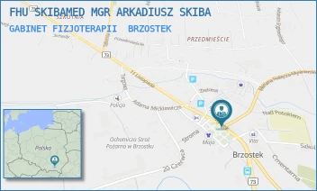 GABINET FIZJOTERAPII - FHU SKIBAMED MGR ARKADIUSZ SKIBA - UL. RYNEK 11,  BRZOSTEK