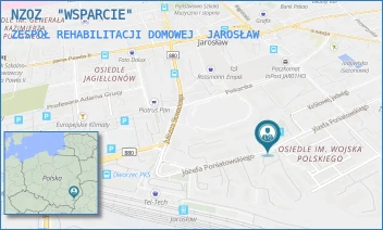 ZESPÓŁ REHABILITACJI DOMOWEJ - NZOZ  "WSPARCIE" - UL. JÓZEFA PONIATOWSKIEGO 53/3,  JAROSŁAW