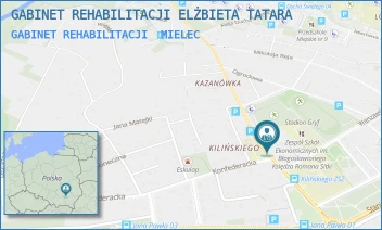GABINET REHABILITACJI - GABINET REHABILITACJI ELŻBIETA TATARA - UL. KILIŃSKIEGO 28,  MIELEC