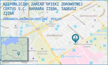 PORADNIA REUMATOLOGICZNA - NIEPUBLICZNY ZAKŁAD OPIEKI ZDROWOTNEJ CERTUS S.C. BARBARA ZIĘBA, TADEUSZ ZIĘBA - UL. ŻEROMSKIEGO 19,  MIELEC