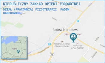 DZIAŁ (PRACOWNIA) FIZJOTERAPII - NIEPUBLICZNY ZAKŁAD OPIEKI ZDROWOTNEJ - UL. KSIĘDZA JANA KICA 2,  PADEW NARODOWA