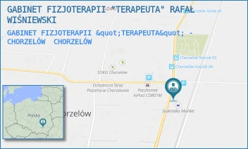 GABINET FIZJOTERAPII "TERAPEUTA" - CHORZELÓW - GABINET FIZJOTERAPII "TERAPEUTA" RAFAŁ WIŚNIEWSKI - CHORZELÓW 106,  CHORZELÓW