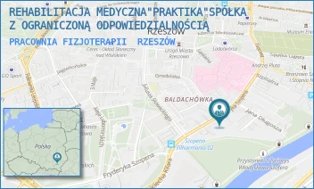 PRACOWNIA FIZJOTERAPII - REHABILITACJA MEDYCZNA"PRAKTIKA"SPÓŁKA Z OGRANICZONĄ ODPOWIEDZIALNOŚCIĄ - FRYDERYKA SZOPENA 25A/1L,  RZESZÓW