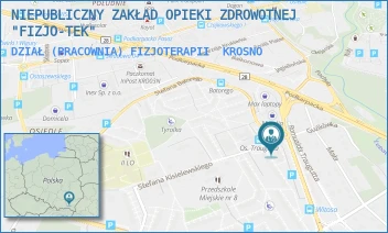 DZIAŁ (PRACOWNIA) FIZJOTERAPII - NIEPUBLICZNY ZAKŁAD OPIEKI ZDROWOTNEJ "FIZJO-TEK" - UL. STEFANA KISIELEWSKIEGO 1,  KROSNO