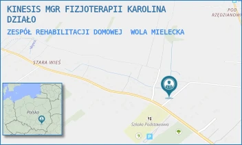 ZESPÓŁ REHABILITACJI DOMOWEJ - KINESIS MGR FIZJOTERAPII KAROLINA DZIAŁO - WOLA MIELECKA 408B,  WOLA MIELECKA