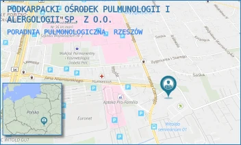 PORADNIA PULMONOLOGICZNA - PODKARPACKI OŚRODEK PULMUNOLOGII I ALERGOLOGII SP. Z O.O. - UL. WARNEŃCZYKA 111,  RZESZÓW
