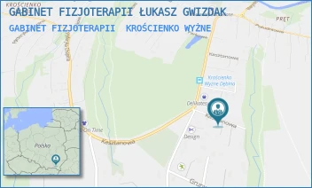 GABINET FIZJOTERAPII - GABINET FIZJOTERAPII ŁUKASZ GWIZDAK - UL. KASZTANOWA 2A,  KROŚCIENKO WYŻNE