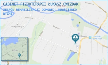 ZESPÓŁ REHABILITACJI DOMOWEJ - GABINET FIZJOTERAPII ŁUKASZ GWIZDAK - UL. KASZTANOWA 2A,  KROŚCIENKO WYŻNE