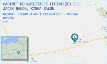 GABINET REHABILITACJI LECZNICZEJ - BOROWA - GABINET REHABILITACJI LECZNICZEJ S.C. JACEK BAŁON, KINGA BAŁON - BOROWA 333A,  BOROWA