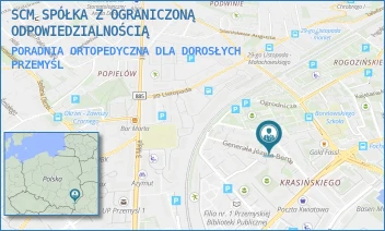 PORADNIA ORTOPEDYCZNA DLA DOROSŁYCH - SCM SPÓŁKA Z OGRANICZONĄ ODPOWIEDZIALNOŚCIĄ - UL. GEN. JÓZEFA BEMA 6,  PRZEMYŚL