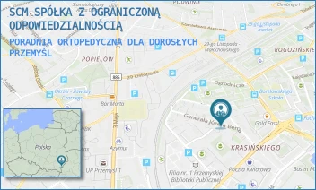 PORADNIA ORTOPEDYCZNA DLA DOROSŁYCH - SCM SPÓŁKA Z OGRANICZONĄ ODPOWIEDZIALNOŚCIĄ - UL. GENERAŁA JÓZEFA BEMA 6,  PRZEMYŚL