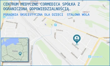 PORADNIA OKULISTYCZNA DLA DZIECI - CENTRUM MEDYCZNE CORMEDICA SPÓŁKA Z OGRANICZONĄ ODPOWIEDZIALNOŚCIĄ. - UL. SZKOLNA 46,  STALOWA WOLA