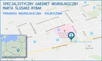 PORADNIA NEUROLOGICZNA - SPECJALISTYCZNY GABINET NEUROLOGICZNY MARTA ŚLUSARZ-RYBAK - UL. OBROŃCÓW POKOJU 74A/15,  KOLBUSZOWA