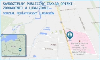 ODDZIAŁ PEDIATRYCZNY - SAMODZIELNY PUBLICZNY ZAKŁAD OPIEKI ZDROWOTNEJ W LUBACZOWIE - UL. MICKIEWICZA 168,  LUBACZÓW