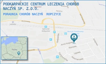 PORADNIA CHORÓB NACZYŃ - PODKARPACKIE CENTRUM LECZENIA CHORÓB NACZYŃ SP. Z O.O. - UL. ARMII KRAJOWEJ 4/1,  ROPCZYCE