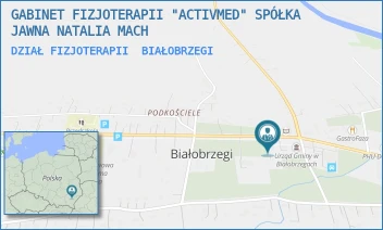 DZIAŁ FIZJOTERAPII - GABINET FIZJOTERAPII "ACTIVMED" SPÓŁKA JAWNA NATALIA MACH - BIAŁOBRZEGI 5 A,  BIAŁOBRZEGI