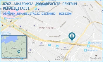 OŚRODEK REHABILITACJI DZIENNEJ - NZOZ "AMAZONKA" PODKARPACKIE CENTRUM REHABILITACJI - UL. KRÓLA AUGUSTA 29/G,  RZESZÓW