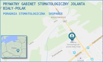 PORADNIA STOMATOLOGICZNA - PRYWATNY GABINET STOMATOLOGICZNY JOLANTA BIAŁY-POLAK - UL. PRZEMYSŁOWA 2,  SKOPANIE