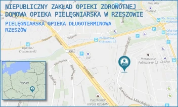 PIELĘGNIARSKA OPIEKA DŁUGOTERMINOWA - NIEPUBLICZNY ZAKŁAD OPIEKI ZDROWOTNEJ DOMOWA OPIEKA PIELĘGNIARSKA W RZESZOWIE - UL. STANISŁAWA MIKOŁAJCZYKA 12/175,  RZESZÓW