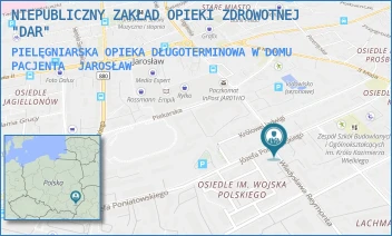 PIELĘGNIARSKA OPIEKA DŁUGOTERMINOWA W DOMU PACJENTA - NIEPUBLICZNY ZAKŁAD OPIEKI ZDROWOTNEJ "DAR" - UL. WŁADYSŁAWA REYMONTA 1A,  JAROSŁAW
