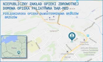 PIELĘGNIARSKA OPIEKA DŁUGOTERMINOWA BRZOZÓW - NIEPUBLICZNY ZAKŁAD OPIEKI ZDROWOTNEJ DOMOWA OPIEKA PALIATYWNA DAR-MED - RYNEK 6A,  BRZOZÓW