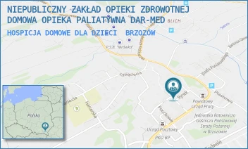 HOSPICJA DOMOWE DLA DZIECI - NIEPUBLICZNY ZAKŁAD OPIEKI ZDROWOTNEJ DOMOWA OPIEKA PALIATYWNA DAR-MED - RYNEK 6A,  BRZOZÓW