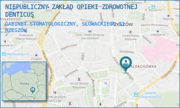 GABINET STOMATOLOGICZNY, SŁOWACKIEGO 11 - NIEPUBLICZNY ZAKŁAD OPIEKI ZDROWOTNEJ DENTICUS - UL. JULIUSZA SŁOWACKIEGO 11,  RZESZÓW