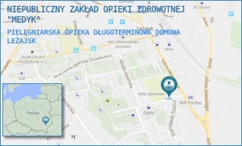 PIELĘGNIARSKA OPIEKA DŁUGOTERMINOWA DOMOWA - NIEPUBLICZNY ZAKŁAD OPIEKI ZDROWOTNEJ "MEDYK" - UL. HUGO KOŁŁĄTAJA 2,  LEŻAJSK