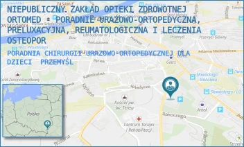 PORADNIA CHIRURGII URAZOWO-ORTOPEDYCZNEJ DLA DZIECI - NIEPUBLICZNY ZAKŁAD OPIEKI ZDROWOTNEJ ORTOMED - PORADNIE URAZOWO-ORTOPEDYCZNA, PRELUXACYJNA, REUMATOLOGICZNA I LECZENIA OSTEOPOR - UL. BASZTOWA 13,  PRZEMYŚL