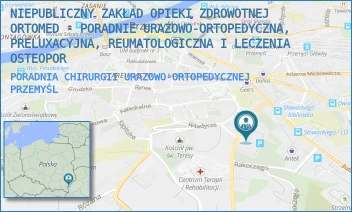 PORADNIA CHIRURGII URAZOWO-ORTOPEDYCZNEJ - NIEPUBLICZNY ZAKŁAD OPIEKI ZDROWOTNEJ ORTOMED - PORADNIE URAZOWO-ORTOPEDYCZNA, PRELUXACYJNA, REUMATOLOGICZNA I LECZENIA OSTEOPOR - UL. BASZTOWA 13,  PRZEMYŚL