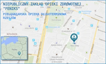 PIELĘGNIARSKA OPIEKA DŁUGOTERMINOWA - NIEPUBLICZNY ZAKŁAD OPIEKI ZDROWOTNEJ "FENIKS" - UL. BOHATERÓW 5,  RZESZÓW