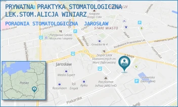 PORADNIA STOMATOLOGICZNA - PRYWATNA PRAKTYKA STOMATOLOGICZNA LEK.STOM.ALICJA WINIARZ - UL. KSIĘDZA MIECZYSŁAWA LISIŃSKIEGO 9/1,  JAROSŁAW