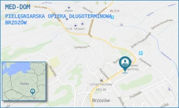 PIELĘGNIARSKA OPIEKA DŁUGOTERMINOWA - MED-DOM - UL. ADAMA MICKIEWICZA 9,  BRZOZÓW