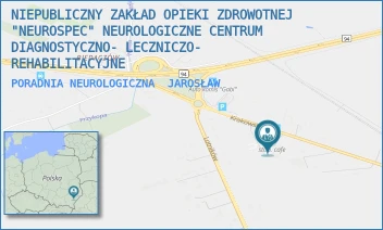 PORADNIA NEUROLOGICZNA - NIEPUBLICZNY ZAKŁAD OPIEKI ZDROWOTNEJ "NEUROSPEC" NEUROLOGICZNE CENTRUM DIAGNOSTYCZNO- LECZNICZO- REHABILITACYJNE - UL. KRAKOWSKA 39A,  JAROSŁAW