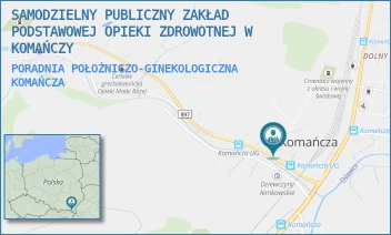 PORADNIA POŁOŻNICZO-GINEKOLOGICZNA - SAMODZIELNY PUBLICZNY ZAKŁAD PODSTAWOWEJ OPIEKI ZDROWOTNEJ W KOMAŃCZY - KOMAŃCZA 161,  KOMAŃCZA