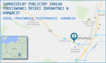DZIAŁ (PRACOWNIA) FIZJOTERAPII - SAMODZIELNY PUBLICZNY ZAKŁAD PODSTAWOWEJ OPIEKI ZDROWOTNEJ W KOMAŃCZY - KOMAŃCZA 161,  KOMAŃCZA