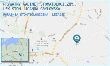 PORADNIA STOMATOLOGICZNA - PRYWATNY GABINET STOMATOLOGICZNY LEK.STOM. JOANNA GRYLOWSKA - UL. B. ZAWILSKICH 17,  LEŻAJSK