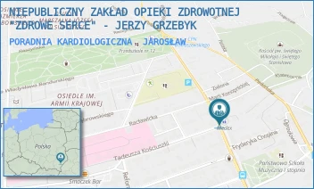 PORADNIA KARDIOLOGICZNA - NIEPUBLICZNY ZAKŁAD OPIEKI ZDROWOTNEJ "ZDROWE SERCE" - JERZY GRZEBYK - UL. KRASZEWSKIEGO 24A,  JAROSŁAW