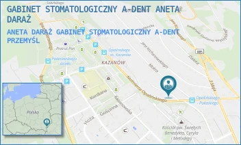 ANETA DARAŻ GABINET STOMATOLOGICZNY A-DENT - GABINET STOMATOLOGICZNY A-DENT ANETA DARAŻ - UL. KAZIMIERZA PUŁASKIEGO 34B,  PRZEMYŚL