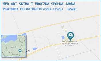 PRACOWNIA FIZJOTERAPEUTYCZNA LASZKI - MED-ART SKIBA I MROCZKA SPÓŁKA JAWNA - LASZKI 280A,  LASZKI