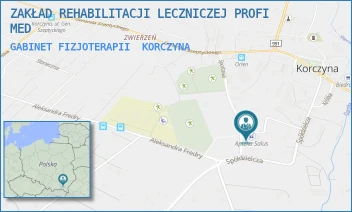 GABINET FIZJOTERAPII - ZAKŁAD REHABILITACJI LECZNICZEJ PROFI MED - UL. PARKOWA 8,  KORCZYNA