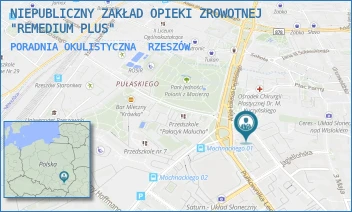 PORADNIA OKULISTYCZNA - NIEPUBLICZNY ZAKŁAD OPIEKI ZROWOTNEJ "REMEDIUM PLUS" - UL. ZYGMUNTOWSKA 9,  RZESZÓW