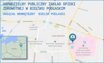 ODDZIAŁ WEWNĘTRZNY - SAMODZIELNY PUBLICZNY ZAKŁAD OPIEKI ZDROWOTNEJ W BIELSKU PODLASKIM - KLESZCZELOWSKA 1,  BIELSK PODLASKI