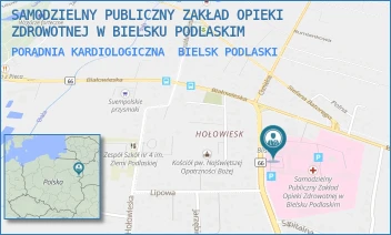 PORADNIA KARDIOLOGICZNA - SAMODZIELNY PUBLICZNY ZAKŁAD OPIEKI ZDROWOTNEJ W BIELSKU PODLASKIM - KLESZCZELOWSKA 1,  BIELSK PODLASKI